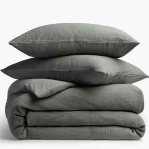 NEW Parachute 2 Piece Organic Cotton King Duvet Cover & 1 Sham